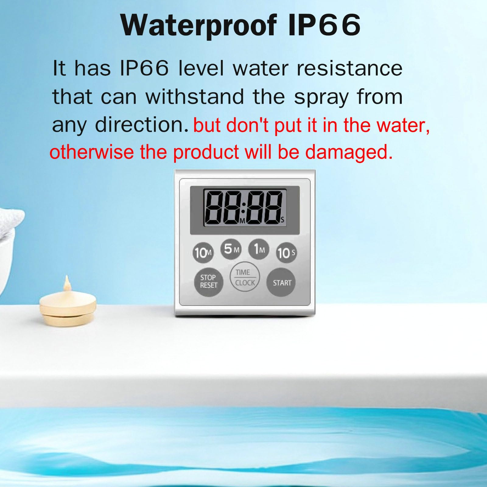 NUOSWEK magnetic back enables strong mounting on metal surfaces.