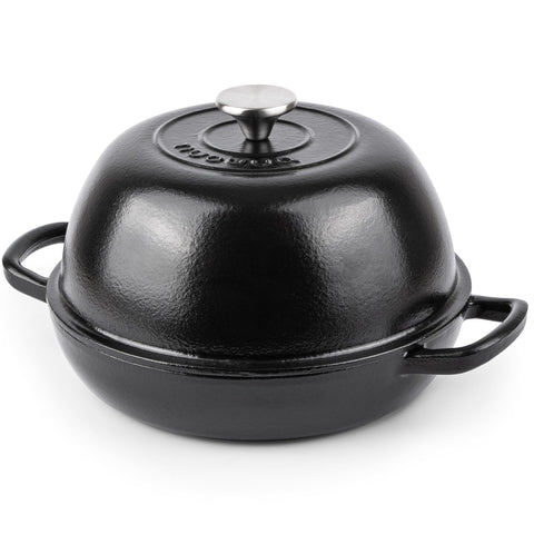 Nuovva black enamel adds a stylish touch to contemporary kitchens.