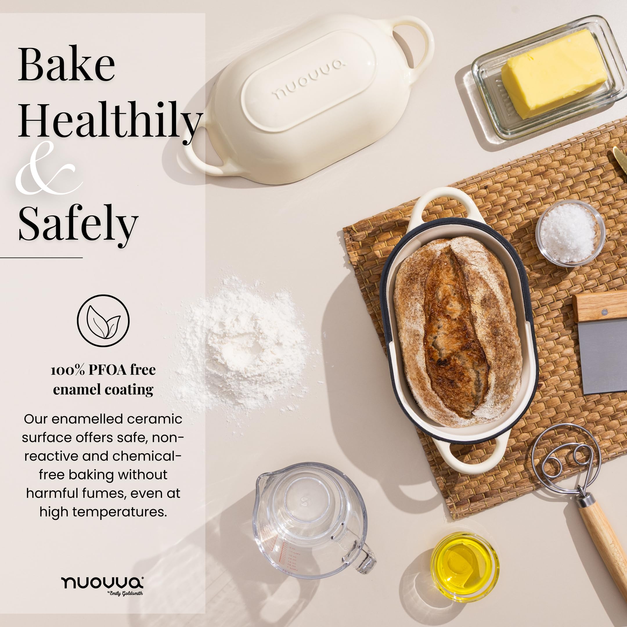 Nuovva bread-friendly loaf pan is ideal for sourdough and hearty casseroles.