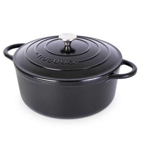 Nuovva Cast Iron Dutch Oven available in multiple colors to match decor