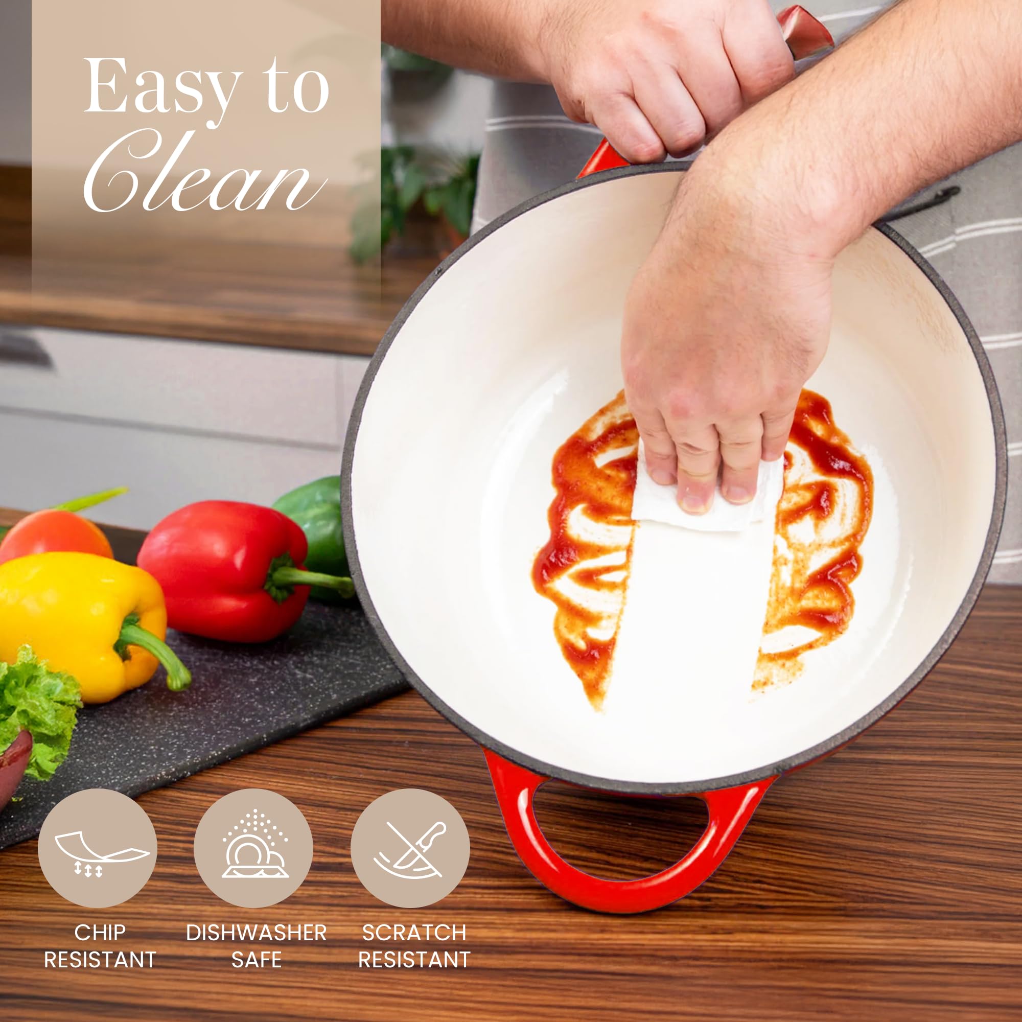 Nuovva gift-worthy cast iron casserole for home cooks and pros