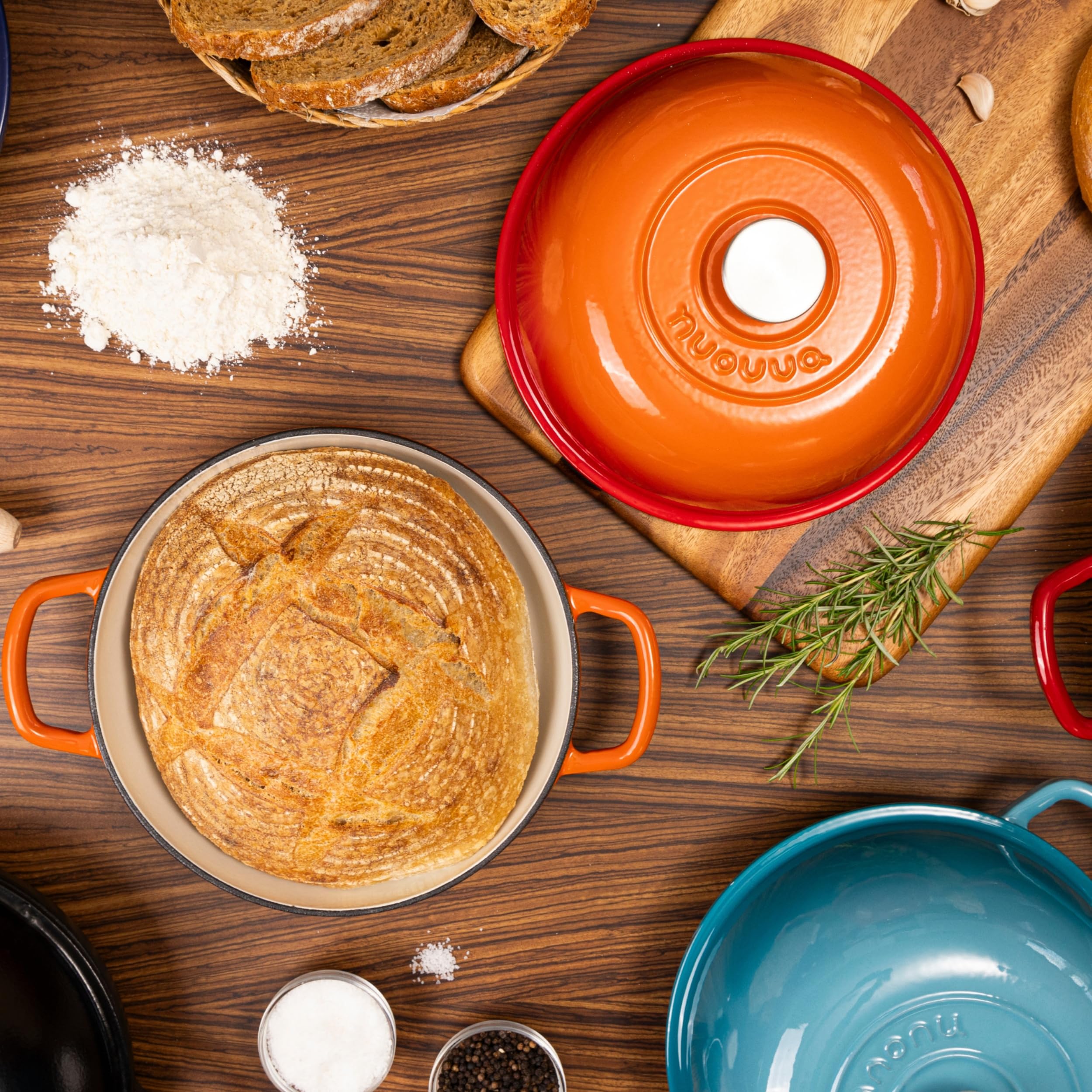 Nuovva Dutch oven doubles as a stylish serving piece at the table.
