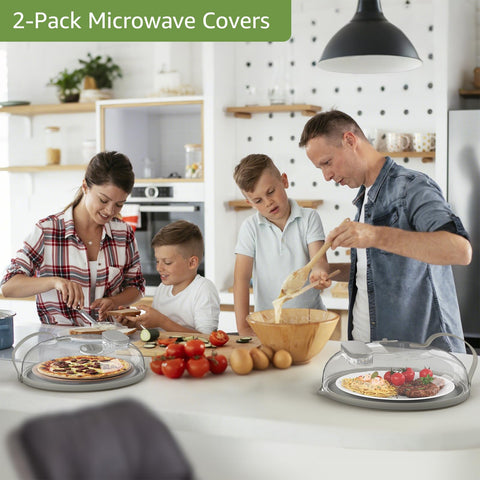 NUTIKAS built-in steamer microwave cover for even reheating