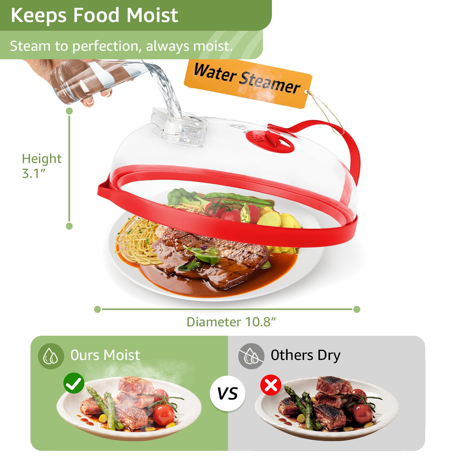 Nutikas reinforced, heat-insulated handle for safe lid removal