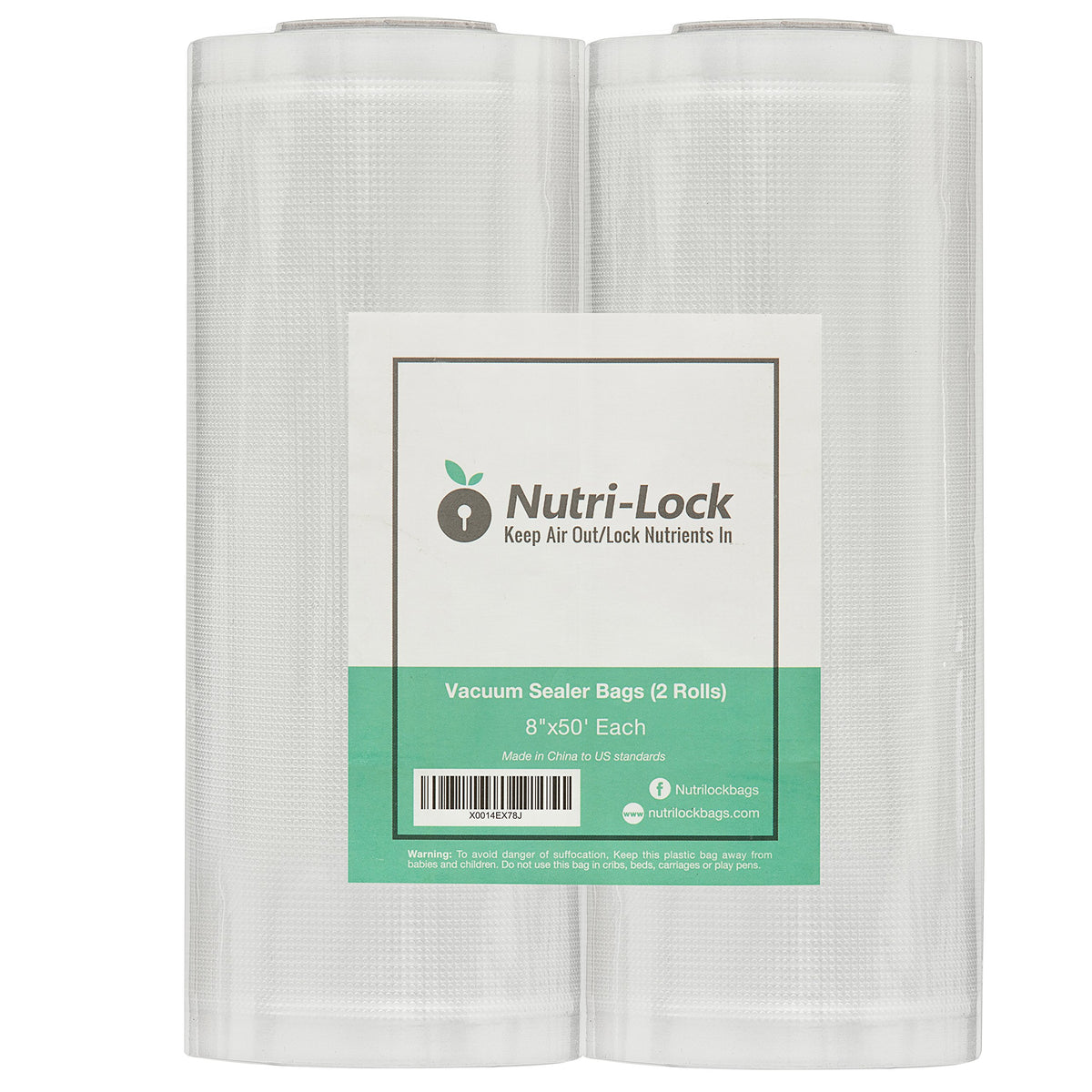 Nutri-Lock BPA-free roll close-up with durable seals for fresh storage