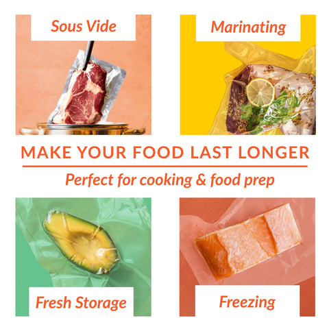 Nutri-Lock vacuum bag roll 8x50 for sous vide and meal prep