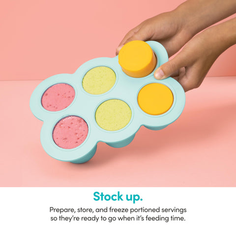 NutriBullet NBY-50100 silicone freezer tray with lid for freezing meals.