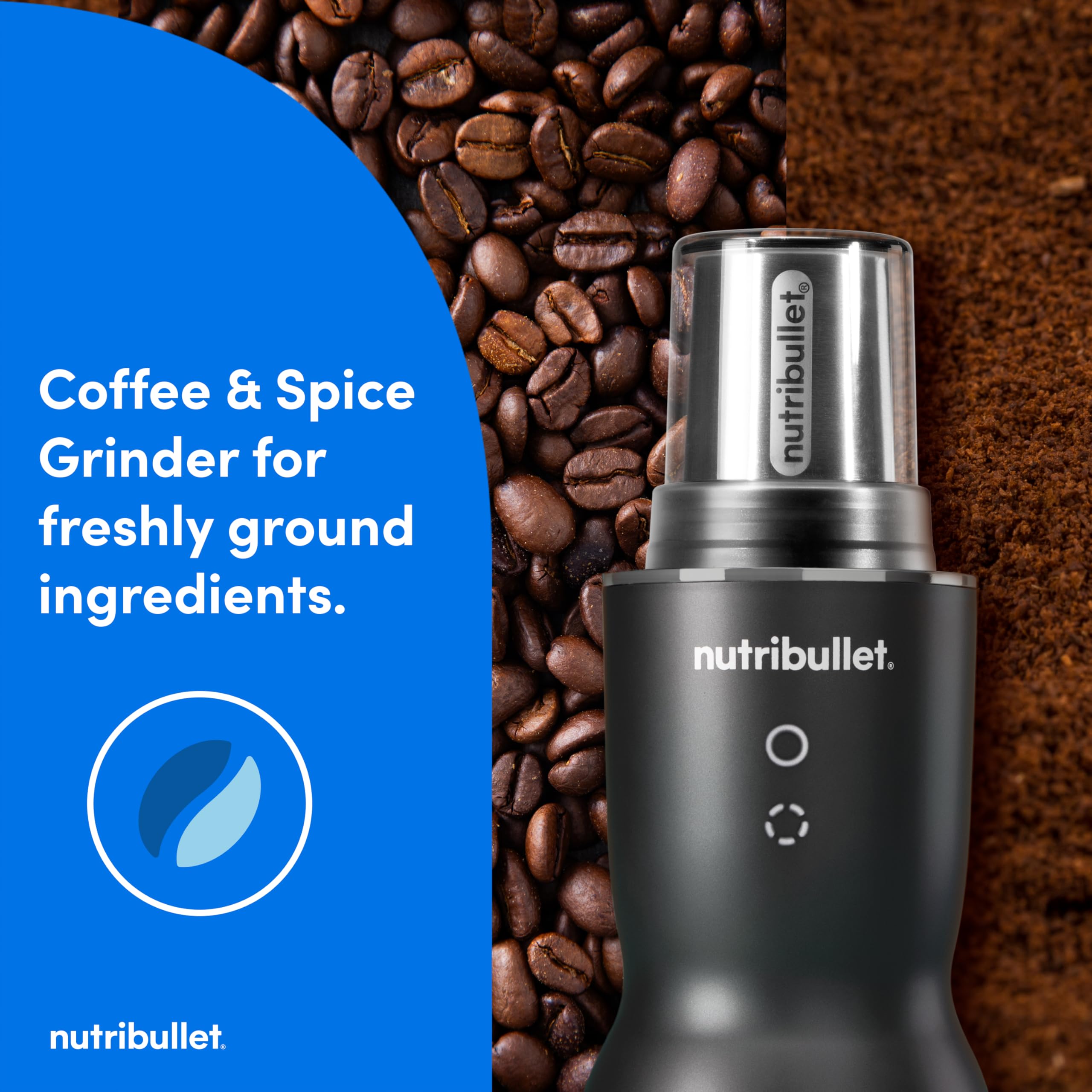 NutriBullet Ultra Plus+ 24oz double-wall cup keeps drinks cool or hot.