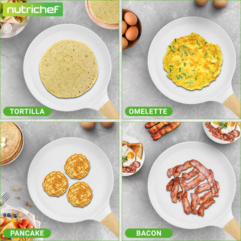 NutriChef dosa pan with marble coating for smooth release.