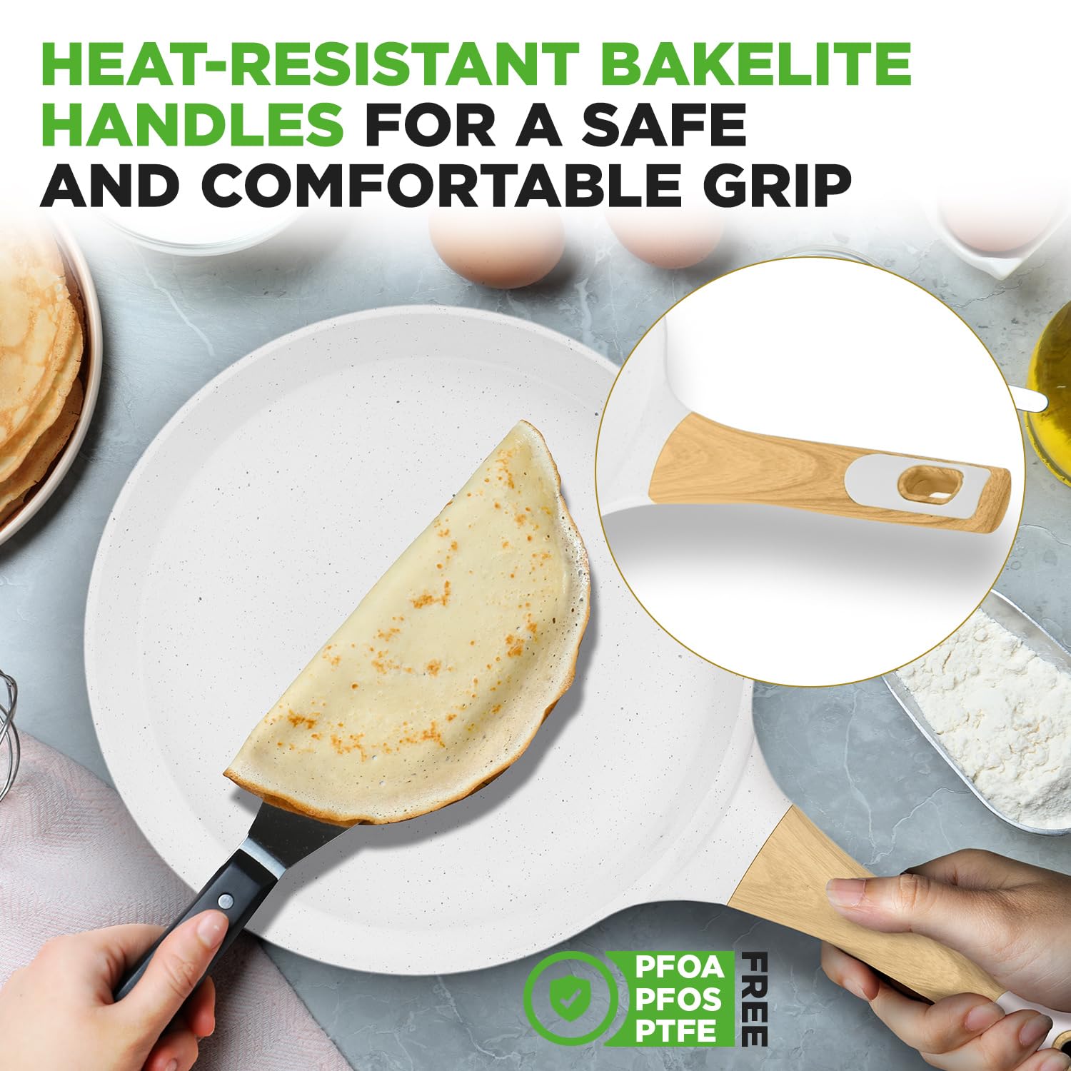 NutriChef heavy-gauge aluminum pan withstands high heat and durability.