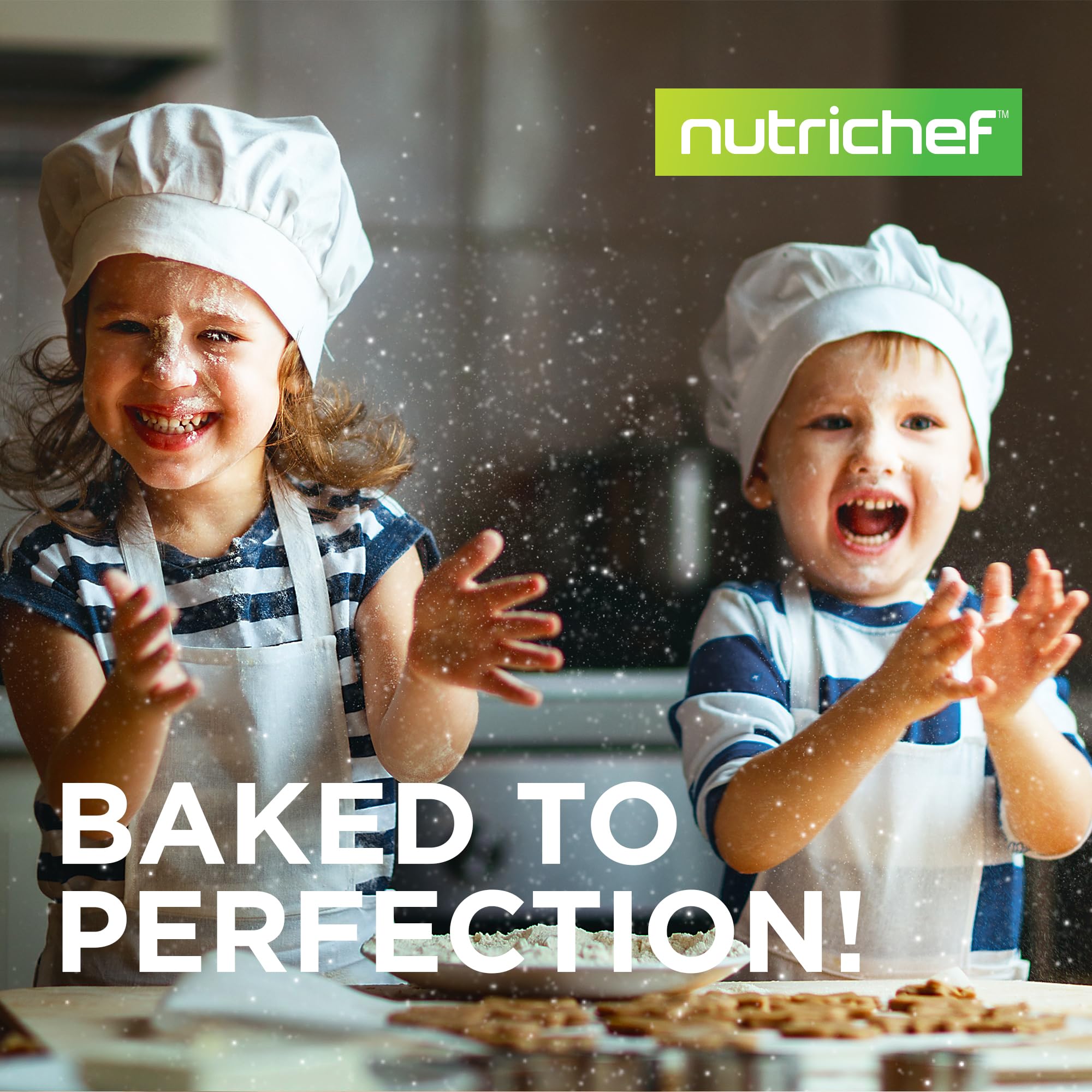 NutriChef oven-safe bakeware endures up to 446°F for versatile meals.