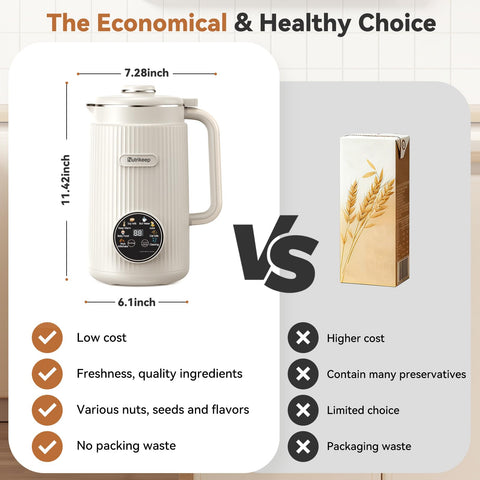Nutrikeep 8-in-1 versatility supports milk, juice, and more.