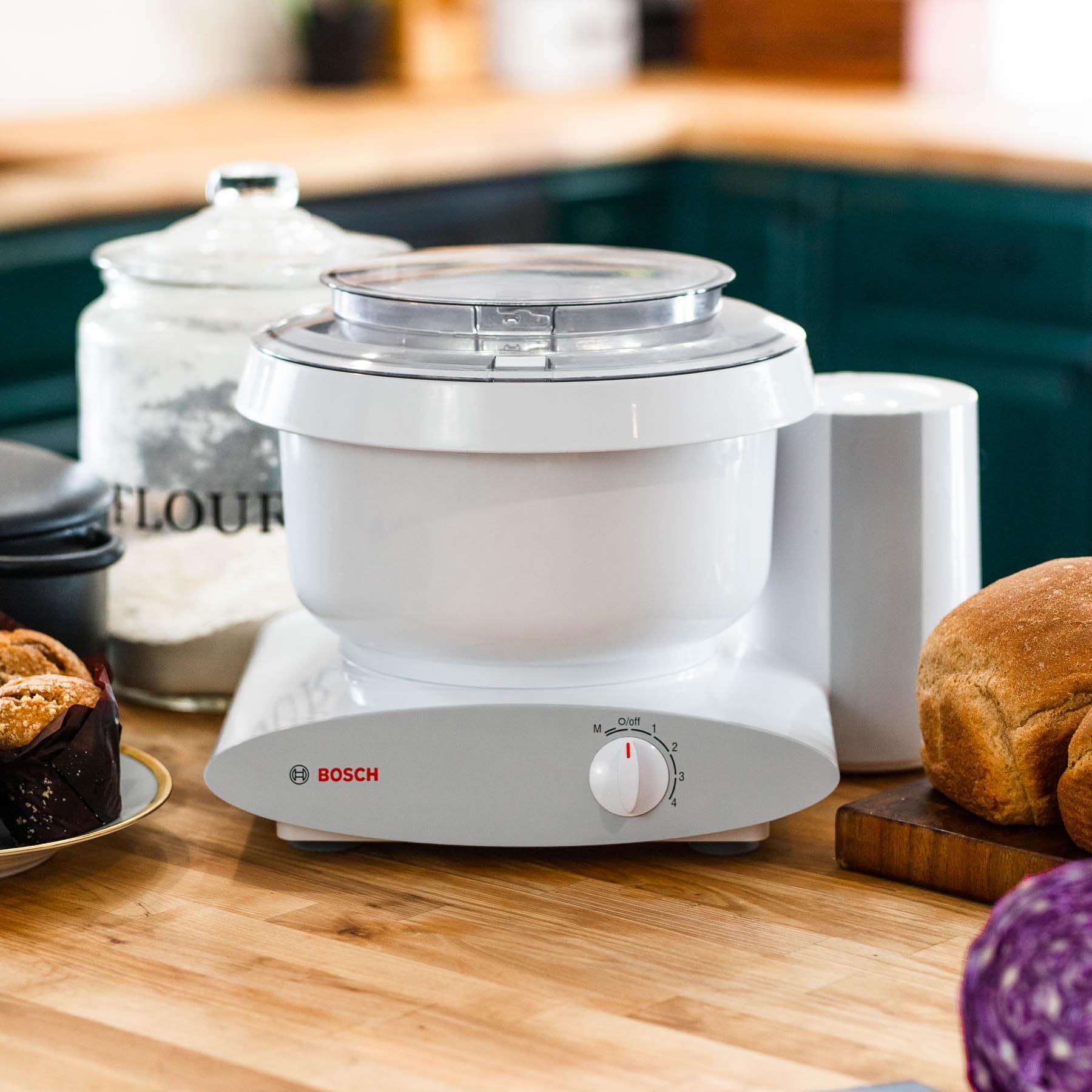 Nutrimill bundle dough hook for versatile kneading across recipes.