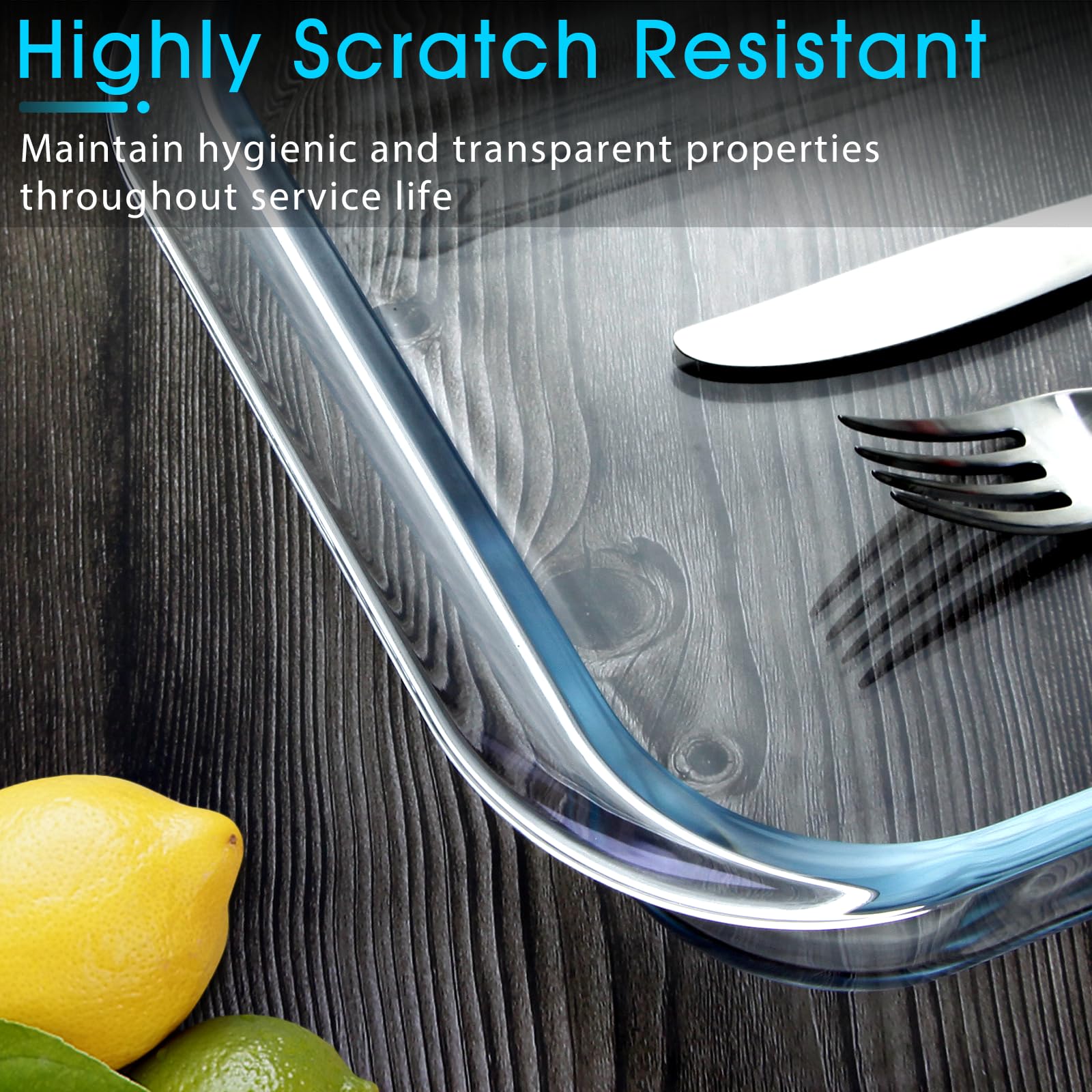 NutriUPS clear glass bakeware showing transparent sides for even browning.