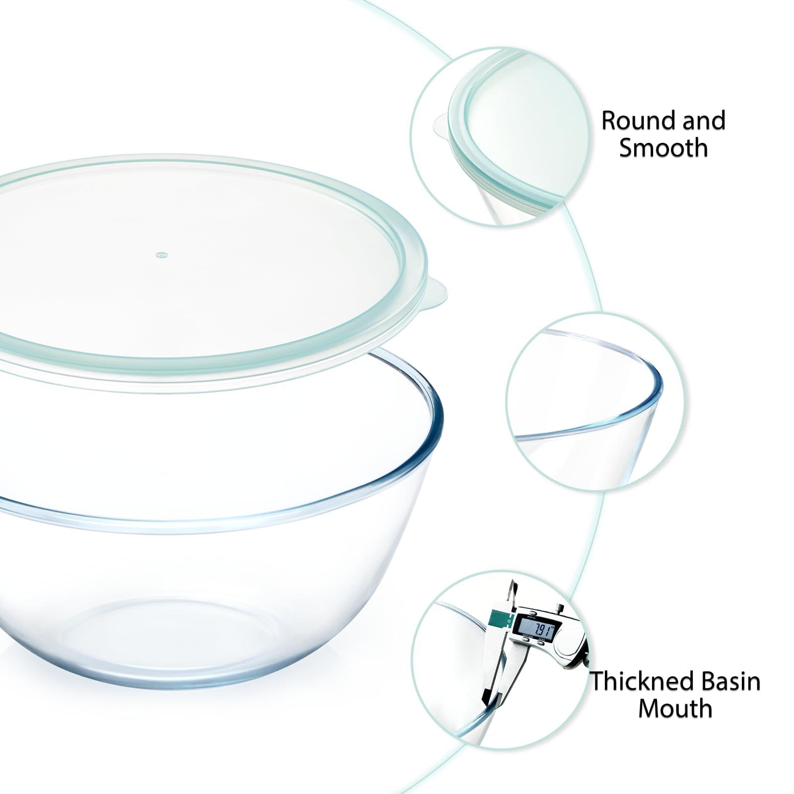 NUTRIUPS easy-clean smooth glass surface after meal prep