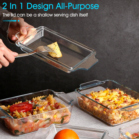 NUTRIUPS glass dish, easy to clean with a smooth, non-porous surface.