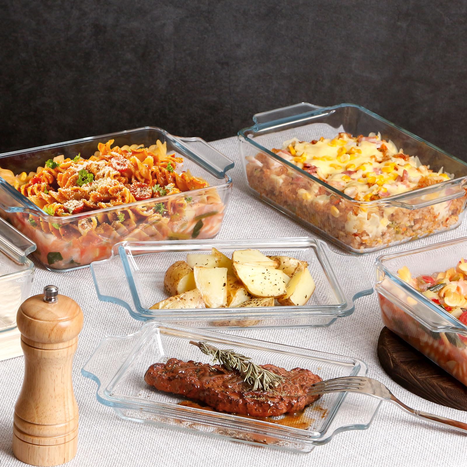 NUTRIUPS see-through glass helps track browning without opening the oven.
