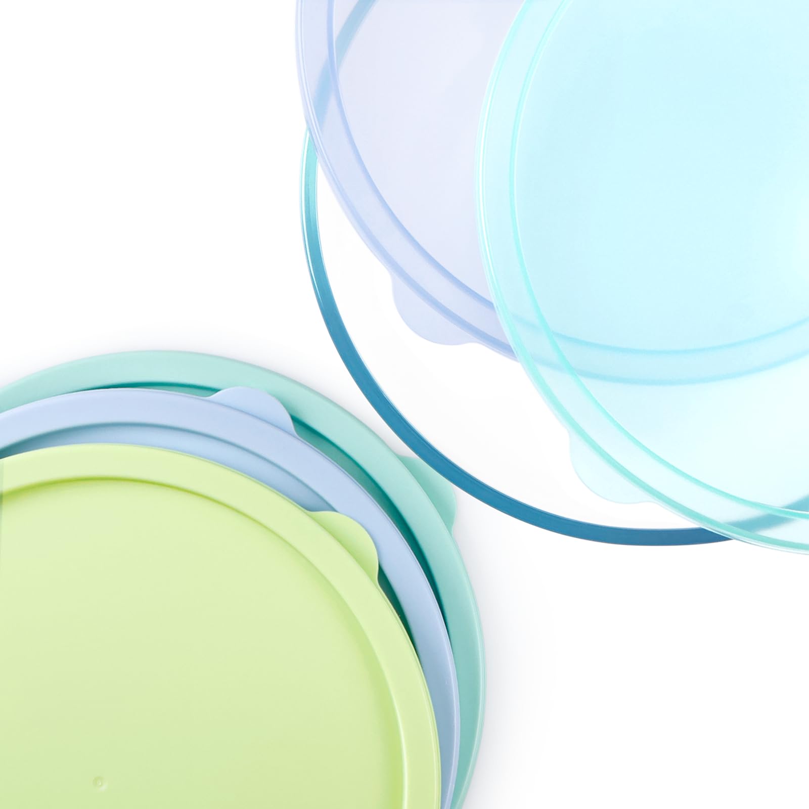 NUTRIUPS horizon-green clear glass bowl enhances kitchen aesthetics