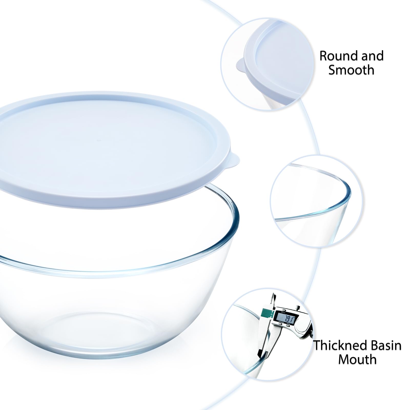 NutriUPS large deep bowl ready for mixing, serving, or storing leftovers