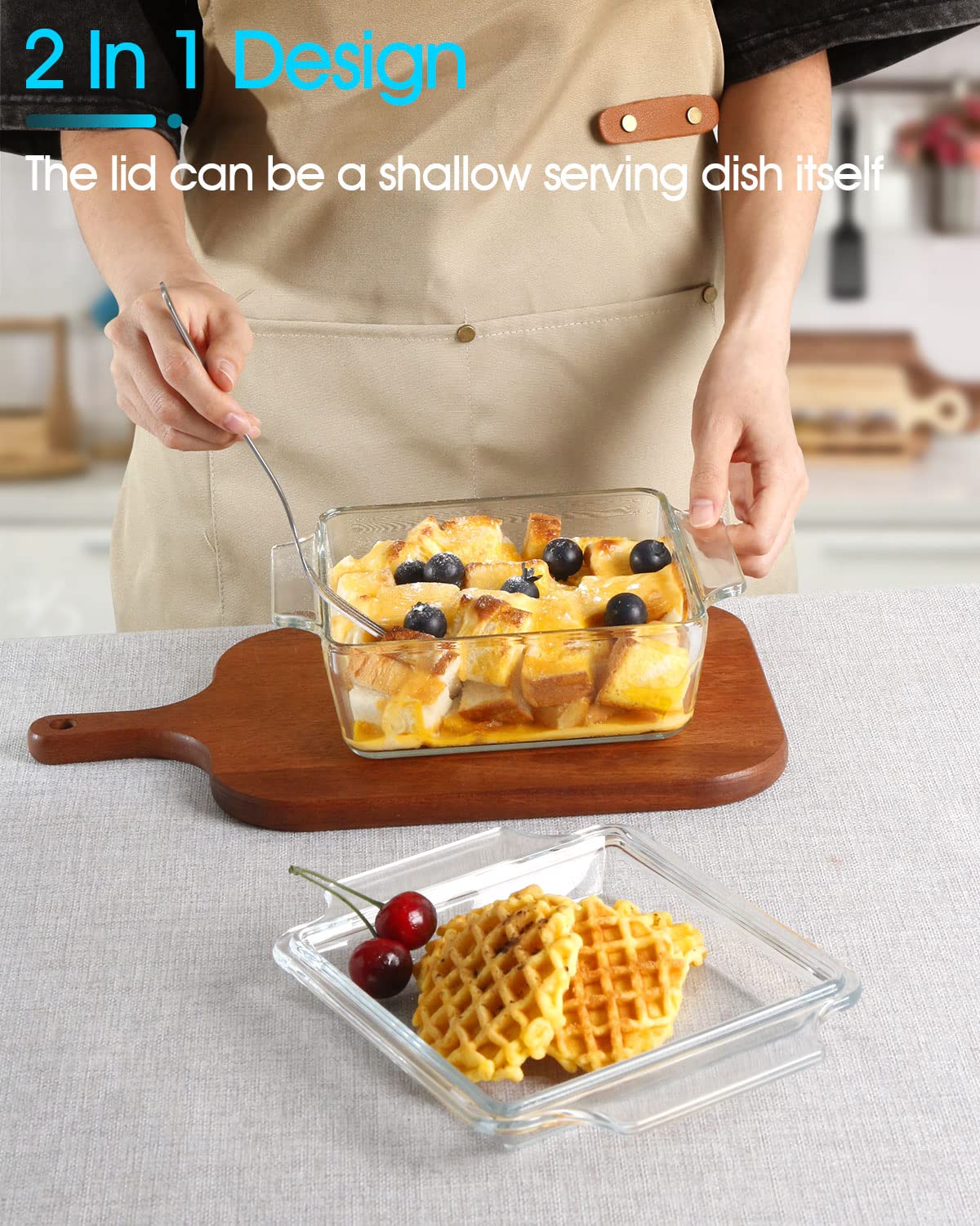 NUTRIUPS microwave-safe casserole dish for quick reheats and meals.