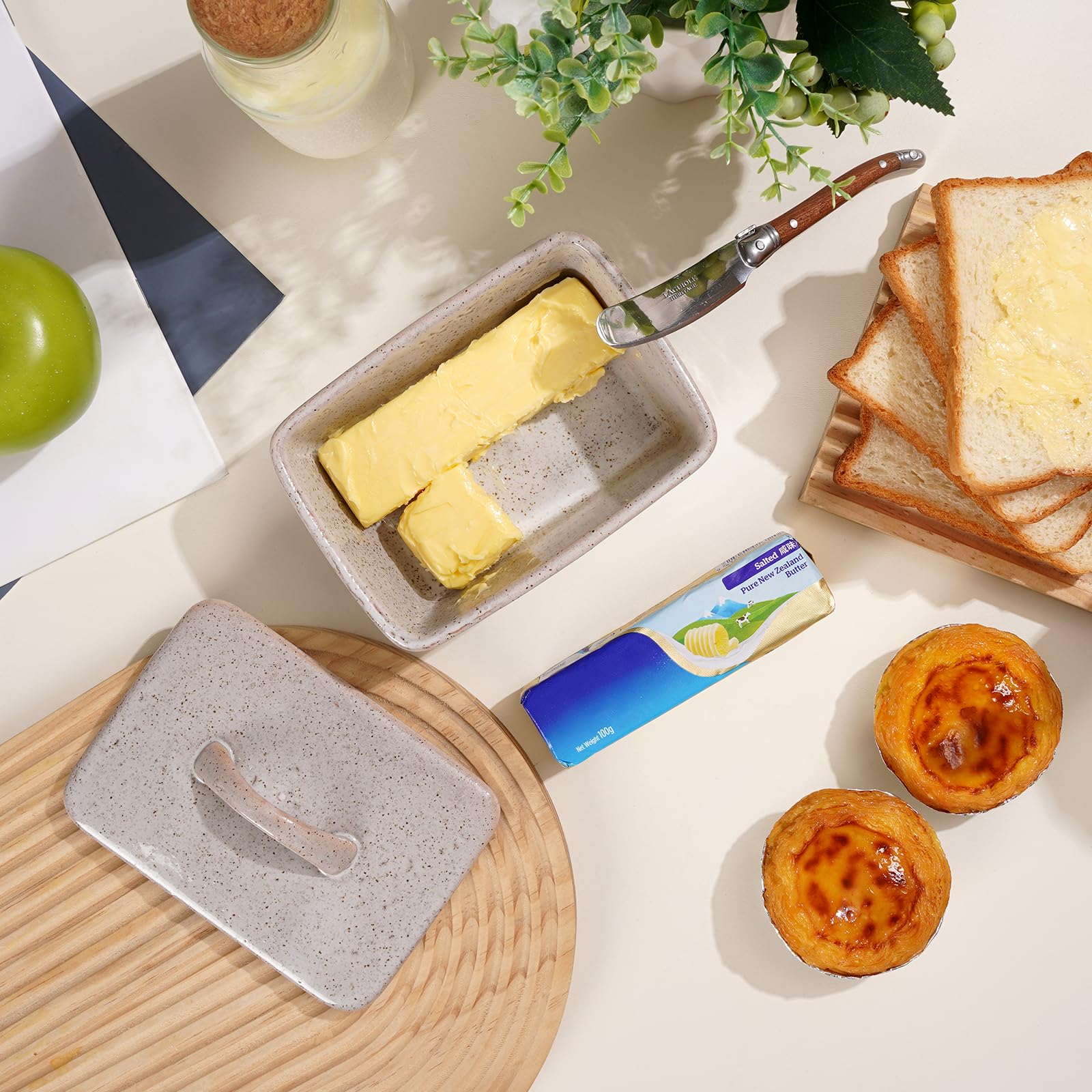 NutriUPS microwave-safe and freezer-friendly butter dish supports prep and portions.