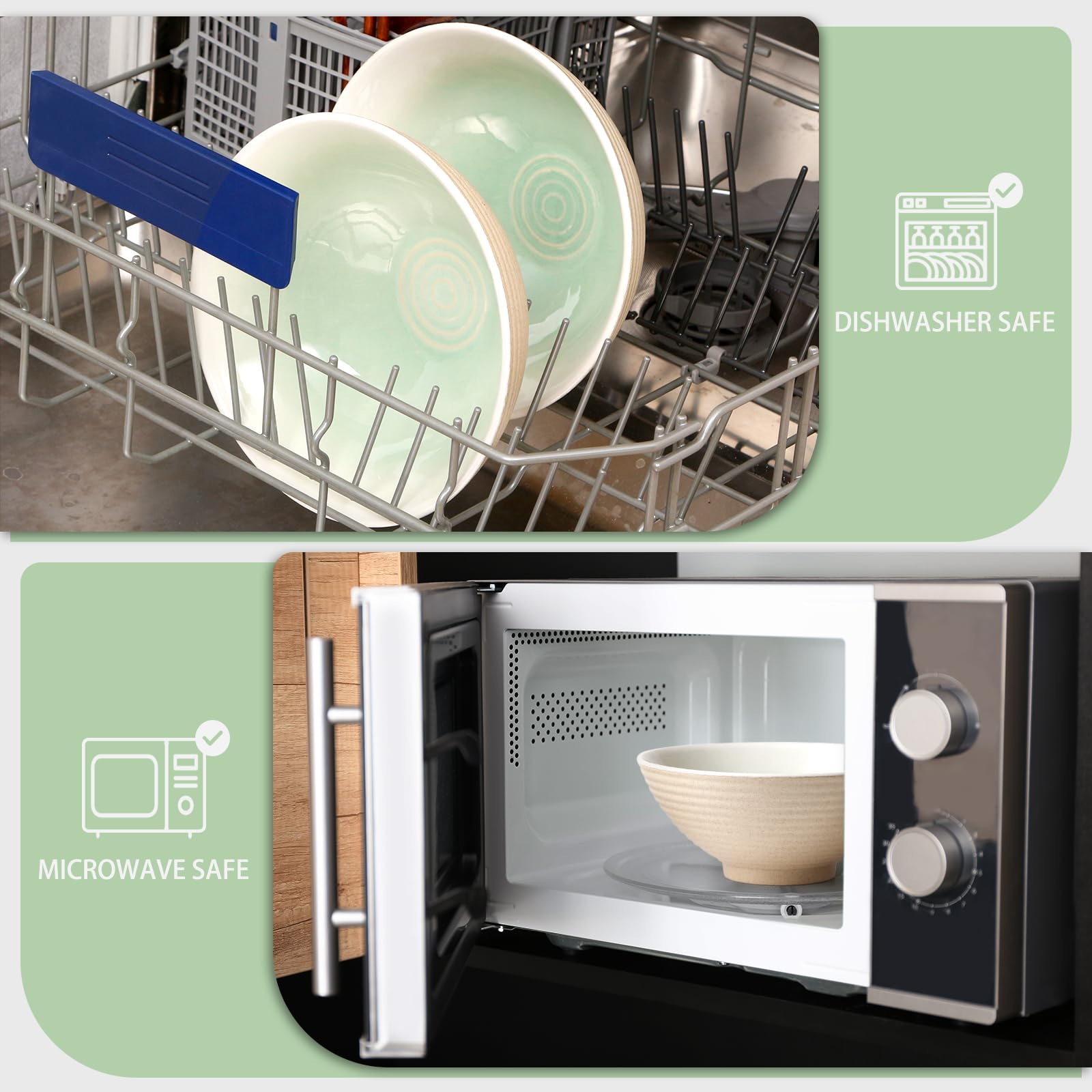 NUTRIUPS microwave-safe ramen bowl teal for quick meals