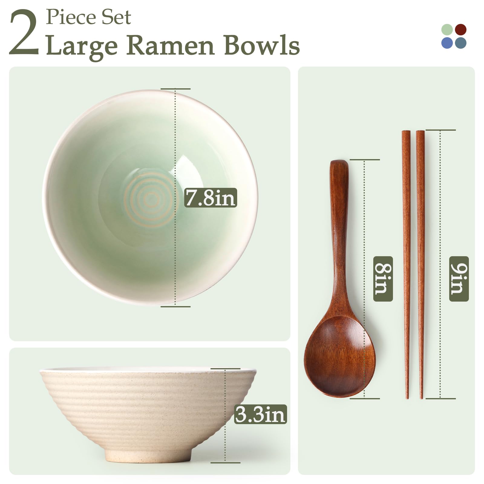 NUTRIUPS teal ramen bowl, 40oz capacity for hearty soups