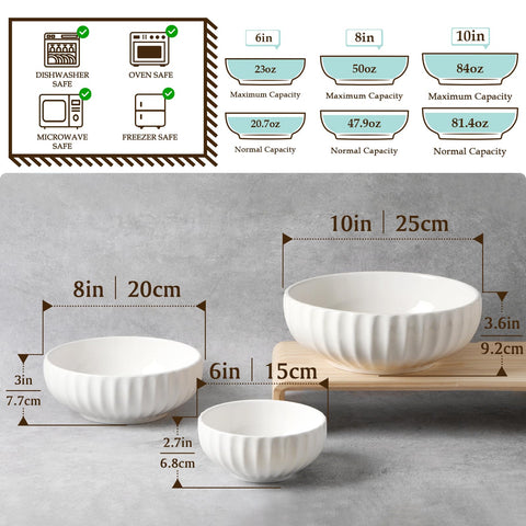 NutriUPS 50oz nesting bowl shown with the set for compact storage