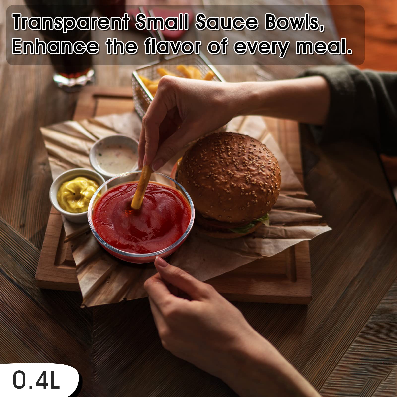 NUTRIUPS bowls showing portioned desserts for serving