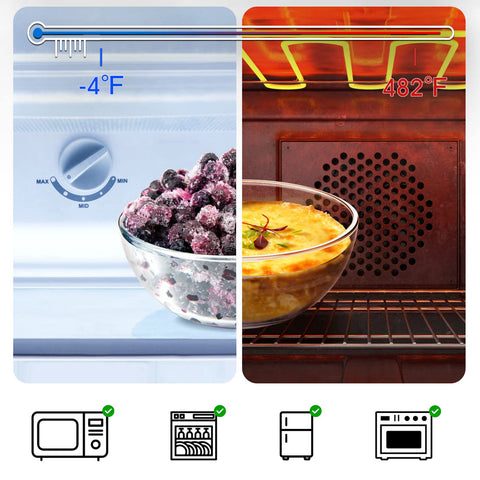 NUTRIUPS bowls suitable for oven use on a baking tray