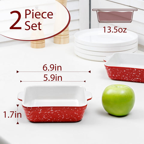 Snowflake-patterned bakeware by NutriUPS adds holiday charm to oven-to-table use.