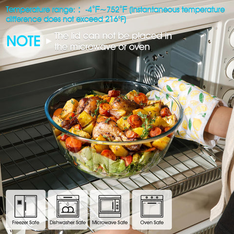Nutriups sturdy borosilicate glass bowl resists impact for everyday kitchen use.