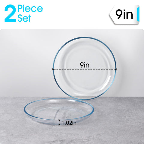 Nutriups tempered glass plates highlight durability for microwave and oven use.
