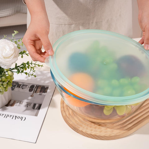 NUTRIUPS versatile large glass bowl for mixing, serving, or storing