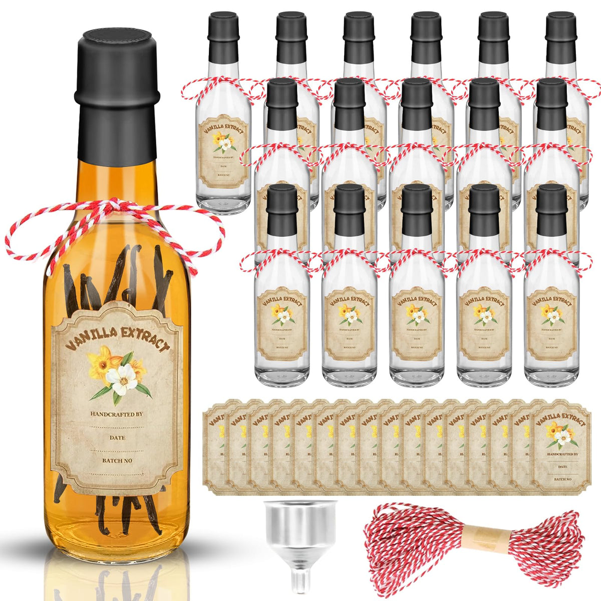 NVioAsport vanilla bottle 5oz for home flavor storage and easy pouring