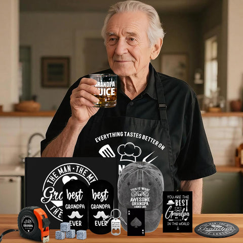 NVTROVI grandpa-juice-glass with bold lettering for memorable sips.