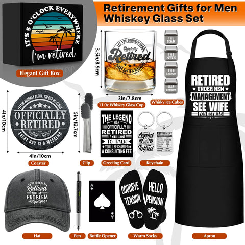 NVTROVI funny retirement apron for kitchen and BBQ use