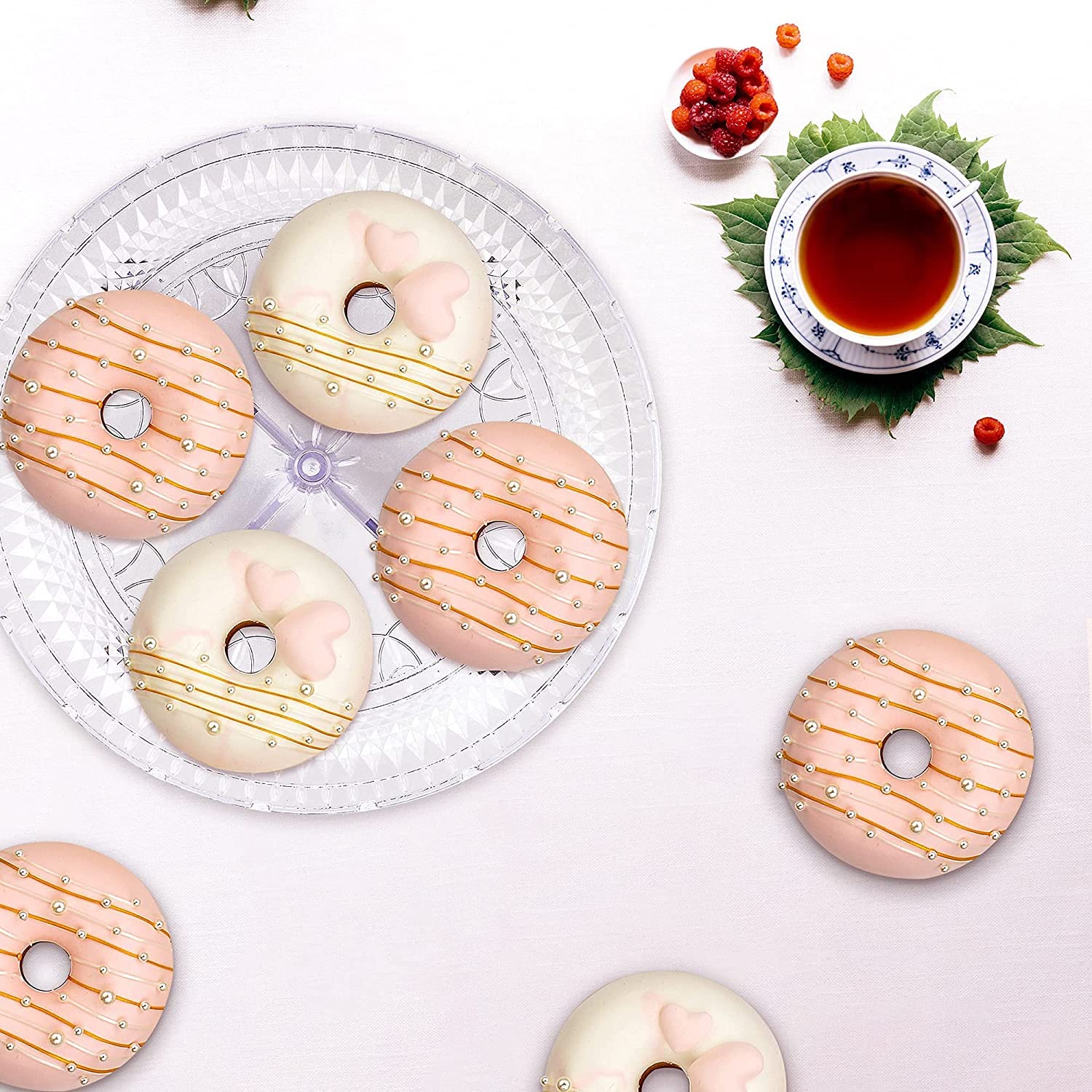 NWK versatile display for cupcakes, cookies, and desserts at gatherings.