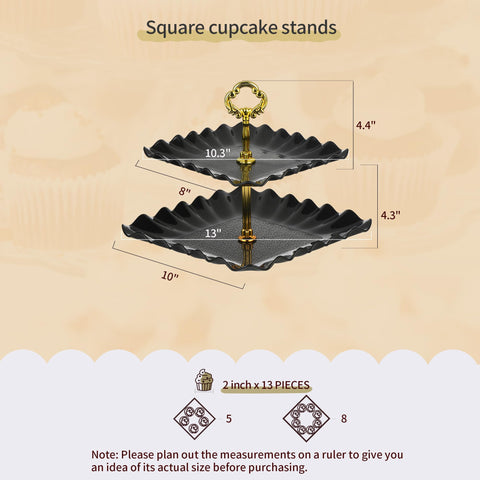NWK Pack 10 cupcake stand collection viewed from above for event styling and easy organization