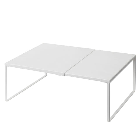 Nxconsu expandable shelf front view showing space-saving design
