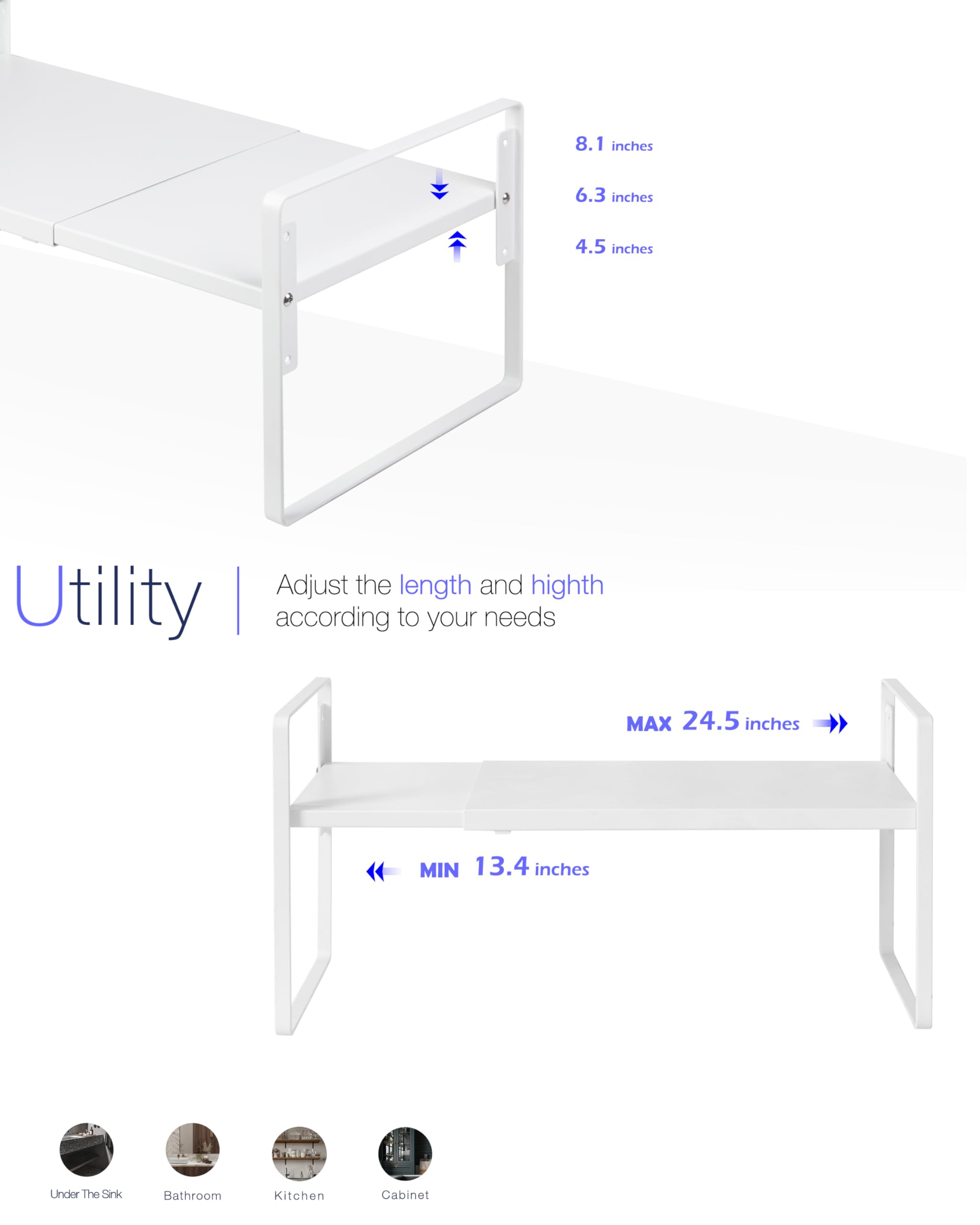 Nxconsu middle load-bearing rod design balances heavier items