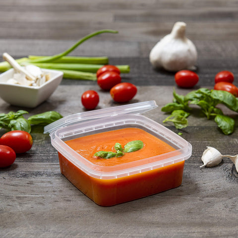 NYHI BPA-free freezer-safe microwave-safe dishwasher-safe containers in a row