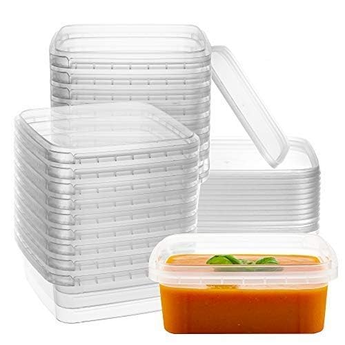 NYHI tamper-evident snap-on lids securing a square container