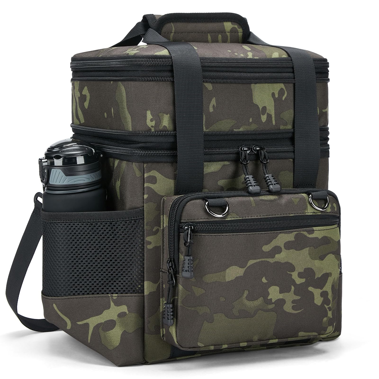 nylobist insulated lunch box front pocket for quick access and personalization