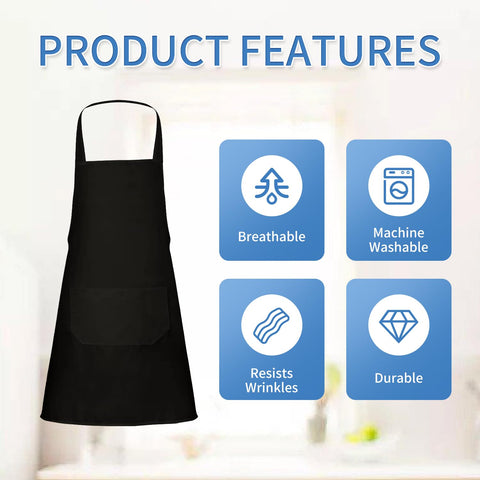 Nymmoata 29x25 inch size, unisex fit for cooking or crafting.