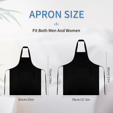 Nymmoata plain bib apron with two pockets for utensils.