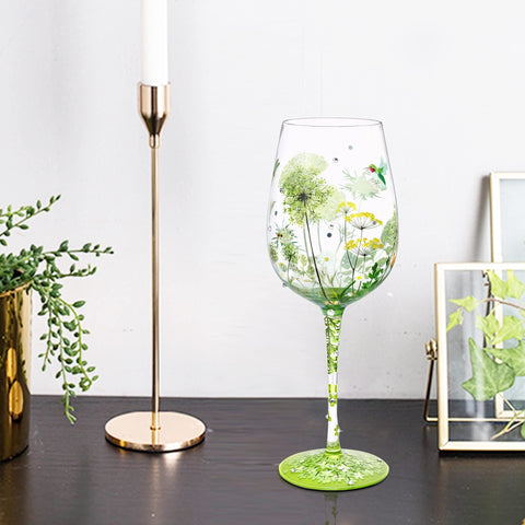 NymphFable dragonfly motif glass with vibrant accents for celebrations