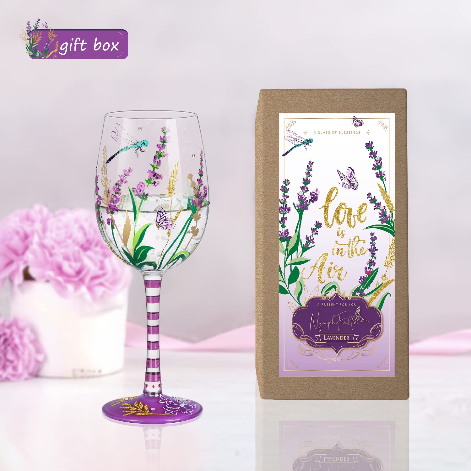 NymphFable gift box pattern enhances unboxing with coordinated presentation.