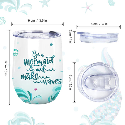 NymphFable Stainless steel insulated tumbler with durable interior finish.