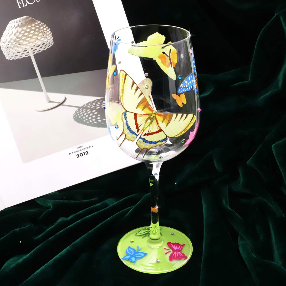 Gift-ready NymphFable wine glass in kraft box, ideal for gifting